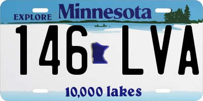 MN license plate 146LVA