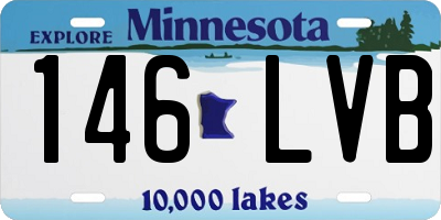 MN license plate 146LVB