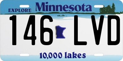 MN license plate 146LVD