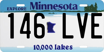 MN license plate 146LVE