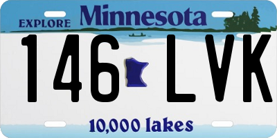 MN license plate 146LVK
