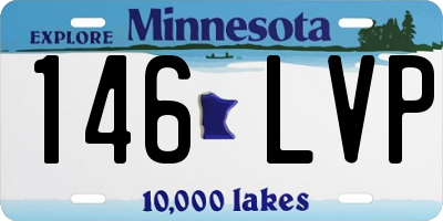 MN license plate 146LVP