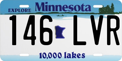 MN license plate 146LVR