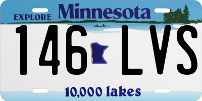 MN license plate 146LVS