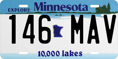 MN license plate 146MAV