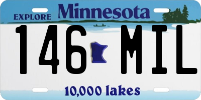 MN license plate 146MIL