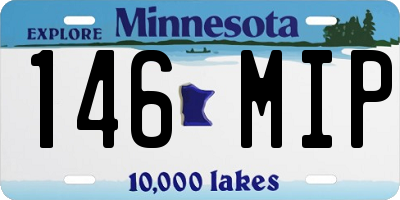 MN license plate 146MIP