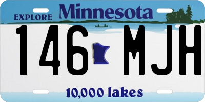 MN license plate 146MJH