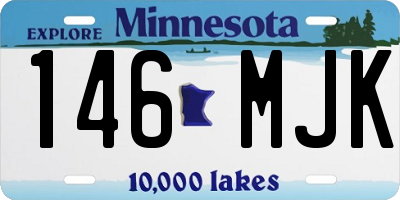 MN license plate 146MJK