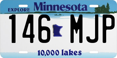 MN license plate 146MJP