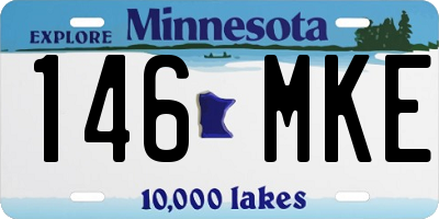 MN license plate 146MKE