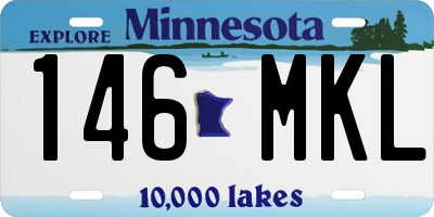 MN license plate 146MKL