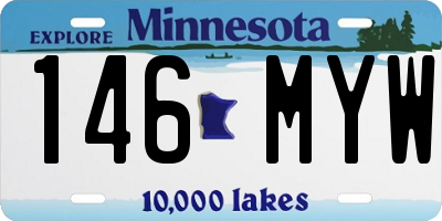 MN license plate 146MYW