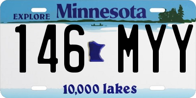 MN license plate 146MYY