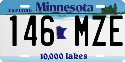 MN license plate 146MZE