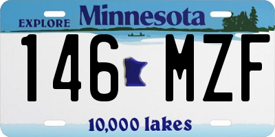 MN license plate 146MZF