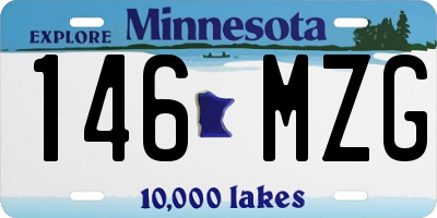 MN license plate 146MZG