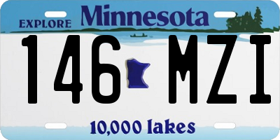 MN license plate 146MZI
