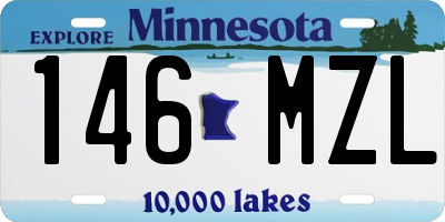 MN license plate 146MZL