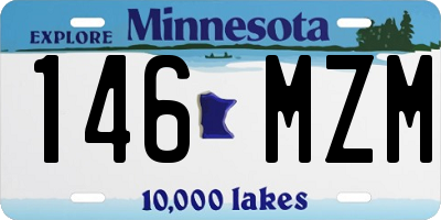 MN license plate 146MZM