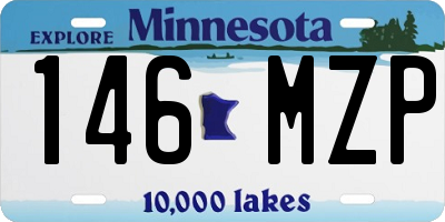 MN license plate 146MZP
