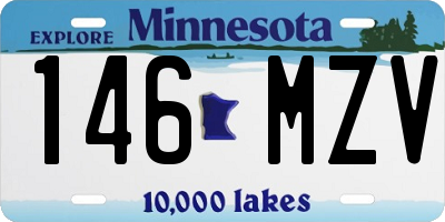 MN license plate 146MZV