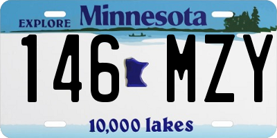MN license plate 146MZY