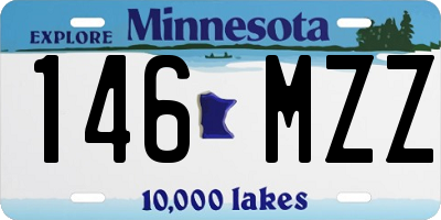 MN license plate 146MZZ
