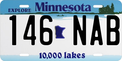 MN license plate 146NAB