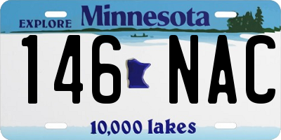 MN license plate 146NAC