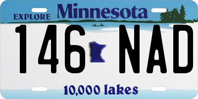 MN license plate 146NAD