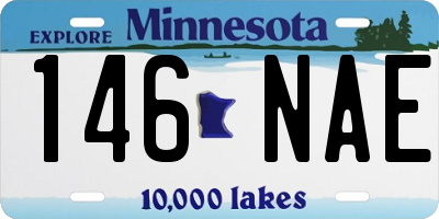 MN license plate 146NAE