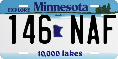 MN license plate 146NAF