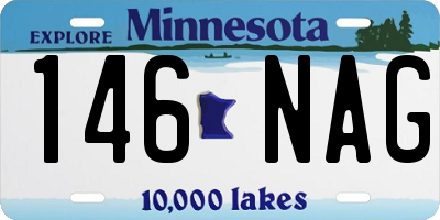 MN license plate 146NAG