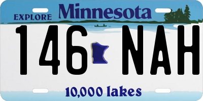 MN license plate 146NAH