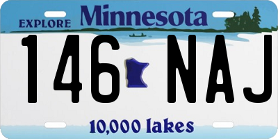 MN license plate 146NAJ
