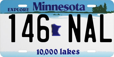 MN license plate 146NAL