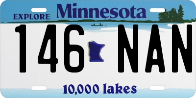 MN license plate 146NAN