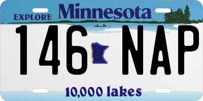 MN license plate 146NAP