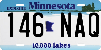 MN license plate 146NAQ