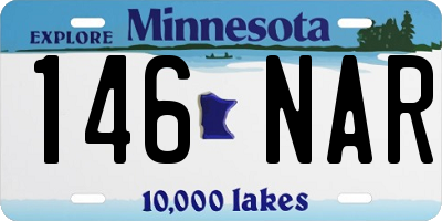 MN license plate 146NAR