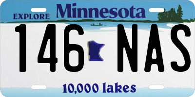MN license plate 146NAS