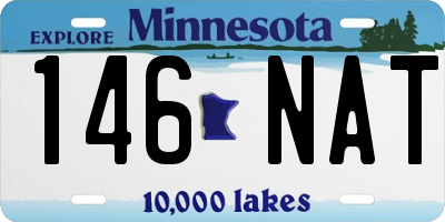 MN license plate 146NAT