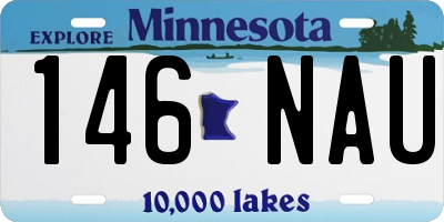 MN license plate 146NAU
