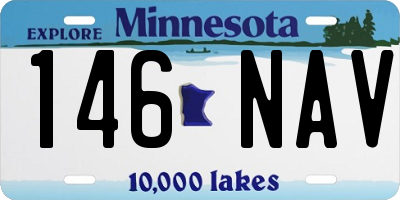 MN license plate 146NAV