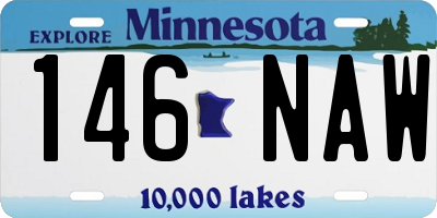 MN license plate 146NAW