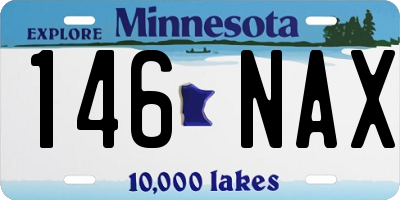 MN license plate 146NAX