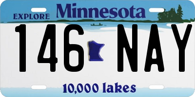 MN license plate 146NAY