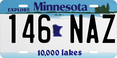 MN license plate 146NAZ