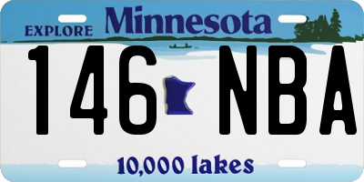 MN license plate 146NBA